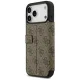 Guess Book 4G Metal Logo atverams vāciņš iPhone 18 Pro Max / 17 Pro Max, brūns