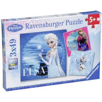 Ravensburger Disney Frozen puzle Elsa, Anna & Olaf 3 x 49 gab.
