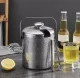 Ledus Spainis Trauks ar Vāku, Standziņām un Karoti, 1.3L | Ice Bucket with Tongs