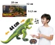 Radiovadāms dinozaurs T-Rex robots ar LED gaismām un skaņu