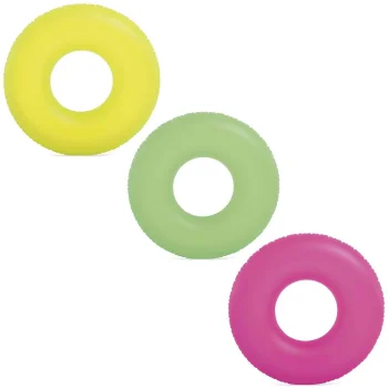 Intex 59262 Neon piepūšamais peldriņķis 91 cm, zaļš