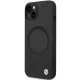 BMW iPhone 14 vāciņš Signature Liquid Silicone MagSafe, melns