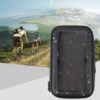 Ūdensizturīgs velo/moto telefona turētājs XL (maks. 165x80 mm), melns (bez stiprinājuma)