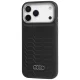 Audi GT Synthetic Leather MagSafe vāciņš iPhone 17 Pro, melns