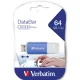 USB zibatmiņa Verbatim DataBar, 64 GB, USB 2.0, zila