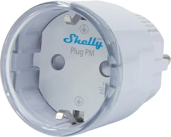 Viedā kontaktligzda Shelly Plug PM Gen3 Matter, balta