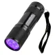 UV lukturis Wozinsky WLD-9L IP65 pēdu noteikšanai, 9 LED, melns