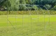 Dārza plēves siltumnīca 3 x 2 x 2 m, 6 m² ar cinkota tērauda karkasu