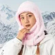 Slēpošanas balaklava Qunature Arctic Velvet, izmērs L, rozā