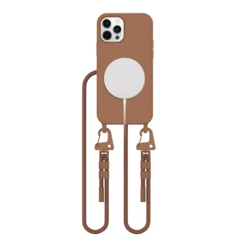 Tech-Protect iPhone 12 / 12 Pro vāciņš MagNecklace MagSafe, brūns