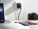 Universāls ceļojumu adapteris ar 2 USB, UK/USA/EU/AUS, melns