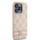 Dkny iPhone 15 Pro vāciņš Checkered Mono Pattern & Printed Stripes, rozā