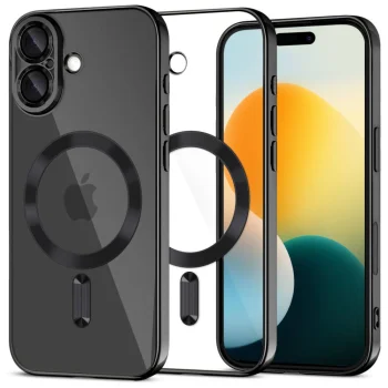 Tech-Protect MagFlex MagSafe vāciņš priekš iPhone 17, Clear Black