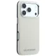 Karl Lagerfeld Grained Elongated Logo MagSafe vāciņš iPhone 17 Pro / 18 Pro, bēšs