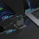 Cuktech CUKAD653EUGR 65W GaN tīkla lādētājs, 2 x USB-C, 1 x USB-A, pelēks