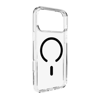 Puro Lite Mag vāciņš priekš iPhone 17 Pro Max ar MagSafe, TPU+PC, caurspīdīgs ar melnu gredzenu
