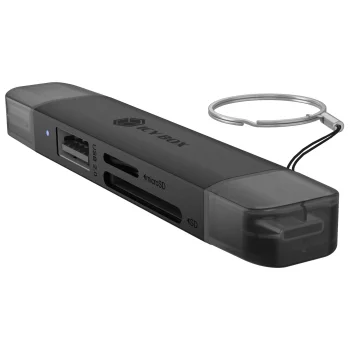 Icy Box IB-CR203-CU3 3-in-1 USB 3.2 Gen 1 karšu lasītājs, pelēks