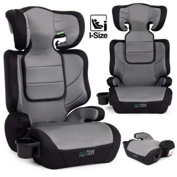 Ecotoys 2-in-1 Bērnu autosēdeklītis ar paliktni un i-Size, 100-150 cm