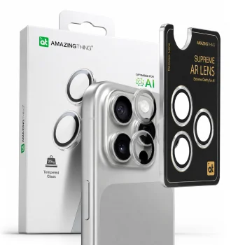 Kameras aizsargstikls AmazingThing AR 3 Lens Glass priekš iPhone 16 Pro / 16 Pro Max, caurspīdīgs