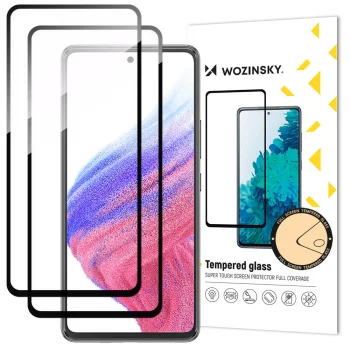 Wozinsky 2x Full Glue aizsargstikls Samsung Galaxy A54 5G, melns
