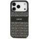 DKNY Repeat Texture Pattern vāciņš priekš iPhone 17 Pro, Melns