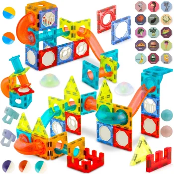 Ricokids RK-763 magnētiskie klucīši ar apgaismojumu, 70+ detaļas