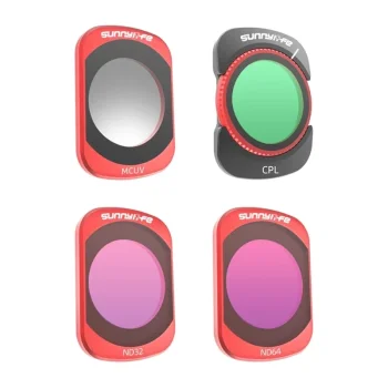 Filtru komplekts Sunnylife Osmo Pocket 4 un Pocket 3 kamerām (MCUV, CPL, ND32, ND64)