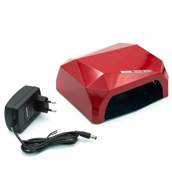 CCFL + UV/LED manikīra un pedikīra lampa 36 W, Sarkana (LED 24 W + CCFL 12 W)