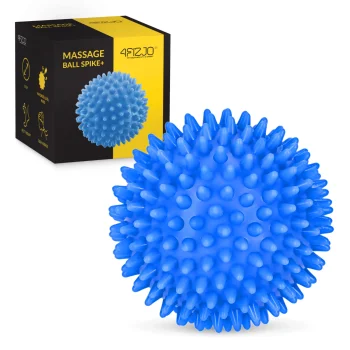 4FIZJO SPIKE+ masāžas bumba ar radziņiem 8 cm, zila
