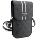 Guess telefona somiņa GUWBP4RPSK Wallet 4G Stripes, melna