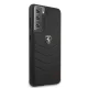 Ferrari Galaxy S21 vāciņš Off Track Quilted, melns