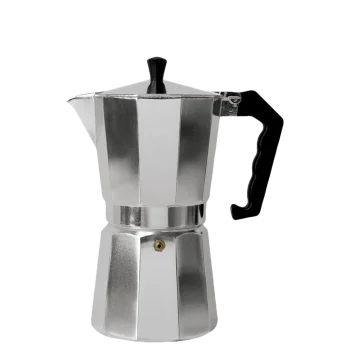 Espresso Kafijas Vārāmā Kanna un plīts, geizers 300ml, 6 Tases, Sudraba | Moka Pot Coffee Maker