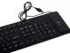 Silikona gumijas USB tastatūra ar ciparu bloku, melna