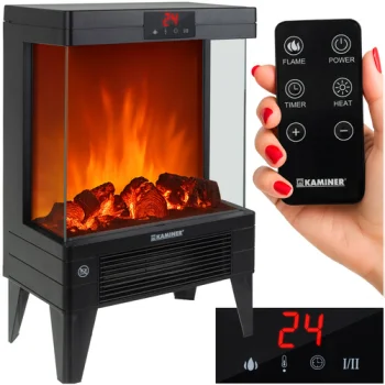 Kaminer Embego 2000W elektriskais sildītājs ar liesmas efektu