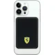 Ferrari Metal Logo MagSafe bezvadu ārējais akumulators, 5000 mAh, 15W, melns