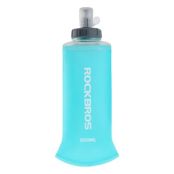 Mīkstā skriešanas ūdens pudele Rockbros 35210027001 500 ml, gaiši zila