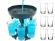 Alkohola un dzērienu dozators ar 6 glāzītēm (50ml), dažādas krāsas