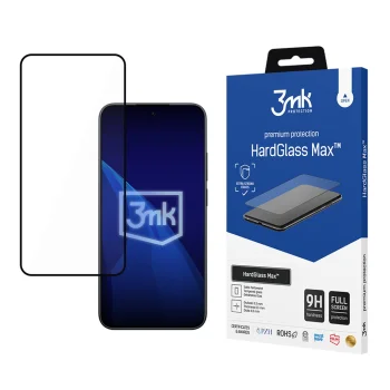 Aizsargstikls 3mk HardGlass Max priekš Xiaomi Redmi Note 15 Pro 5G, melns