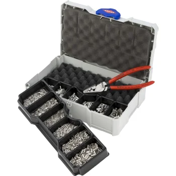 KNIPEX 97 90 05 presēšanas komplekts vadu uzgaļiem ar knaiblēm 97 71 180