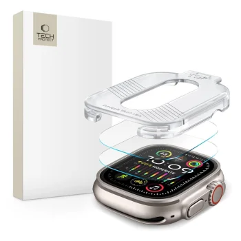 TECH-PROTECT RŪDĪTĀ STIKLA SUPREME KOMPLEKTS 2 GAB. APPLE WATCH ULTRA 1 / (49 MM) CAURSPĪDĪGS | TEMPERED GLASS SET...