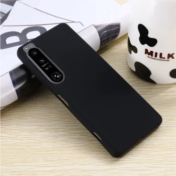 For SonySony Xperia 1 IV Liquid Silicone Phone Case Soft Cover, Black | Telefona Vāciņš Maciņš Aplvalks Bamperis