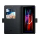 3mk Wallet Case atverams vāciņš Sony Xperia 10 V, melns
