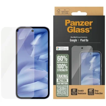 PanzerGlass Ultra-Wide Fit rūdītais stikls priekš Google Pixel 9a 5G | Tempered Glass