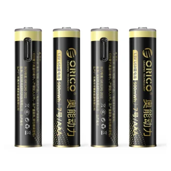 Orico Ener-G EG7C uzlādējamās litija baterijas AAA 1.5V 500mWh USB-C, 4 gab.