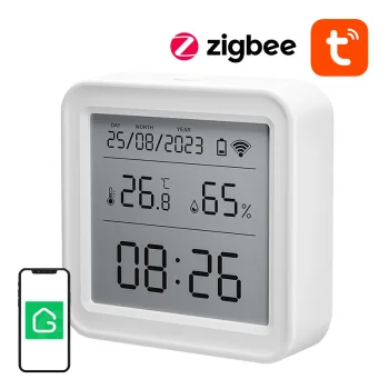 Viedais Zigbee temperatūras un mitruma sensors Gosund ST17 Tuya ar LCD ekrānu