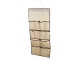 Auduma organizators skapim rotaslietām un aksesuāriem, 90x45 cm, smilškrāsas