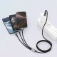 Tech-Protect UltraBoost DNA 3in1 USB-C / Micro-USB / Lightning kabelis 120 cm, pelēks