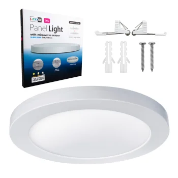 Led4U LD142 LED griestu lampa ar mikroviļņu kustības sensoru, 30W, 3 gaismas krāsas