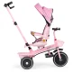 ECOTOYS 2-in-1 trīsriteņu velosipēds ar grozāmu sēdekli, rozā