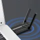 Wozinsky WAX-1800 WiFi 6 USB 3.0 bezvadu tīkla karte, divu joslu 1800 Mbps, melna